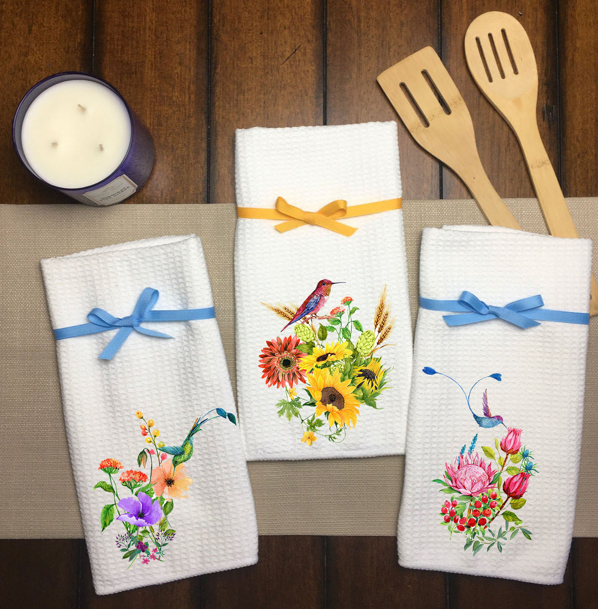 Hummingbird Dish Towels – Gingersnap Designs