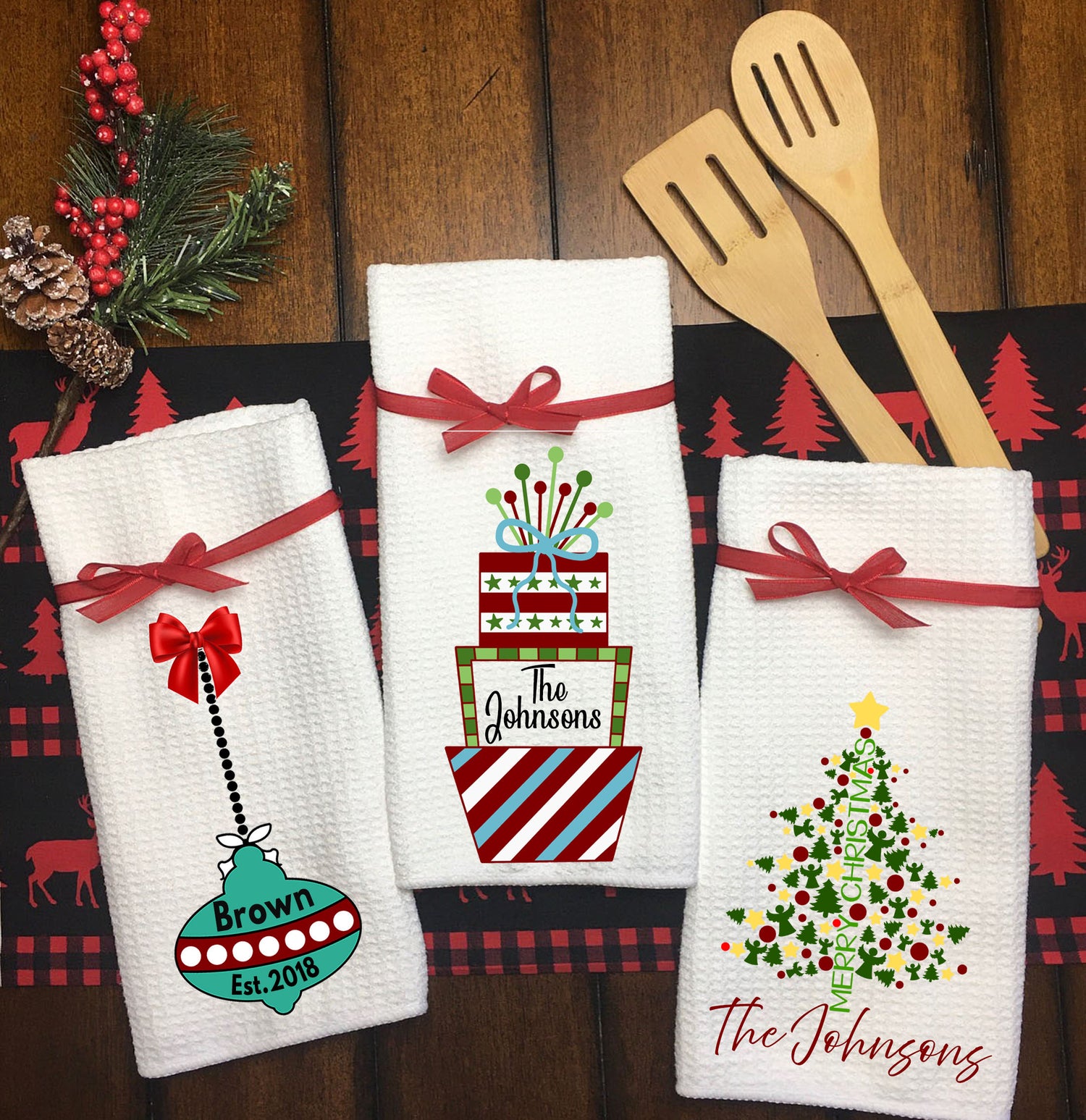 Christmas Gift Dish Towels