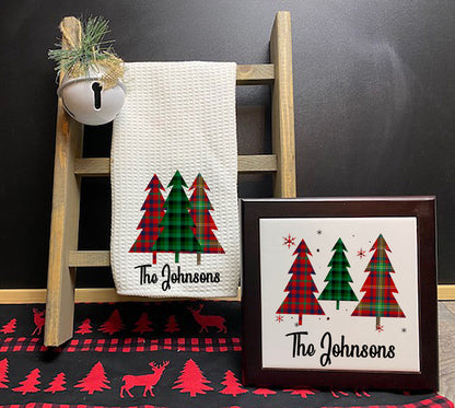 Christmas Buffalo Plaid Dish Towels