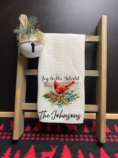 Christmas Cardinal Dish Towels